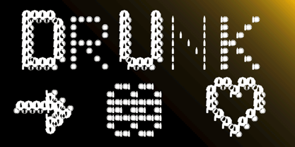 Drunken Pixel Font Poster 2