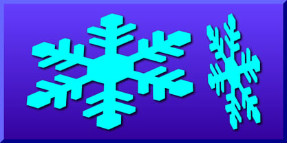 Falling Snowflakes Font Poster 2