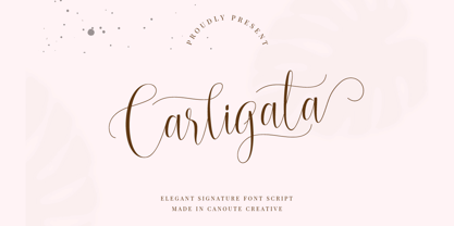 Carligata Font Poster 1