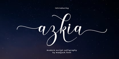 Azkia Script Font Poster 1