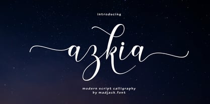 Azkia Script Fuente Póster 1