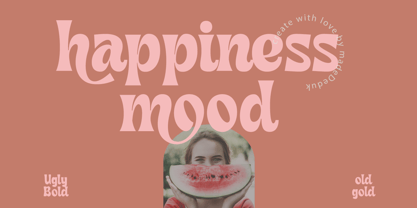 Happiness Mood Font Poster 1