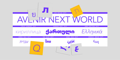 Avenir Next Arabic Font Poster 5