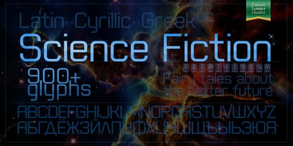 Science Fiction Font Poster 1