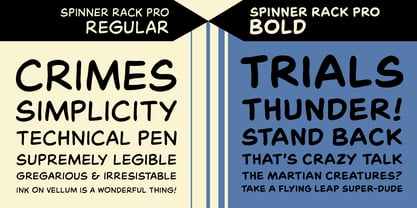 Spinner Rack Pro BB Font Poster 4