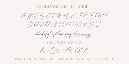 Giordano Gold Font Poster 14