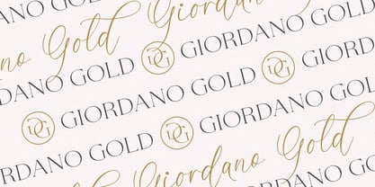 Giordano Gold Font Poster 6