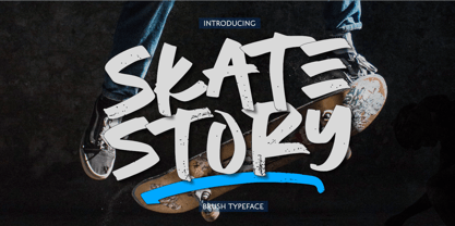 Skate Story Font Poster 1