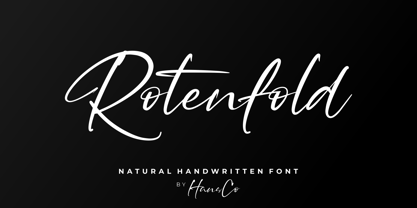 Rotenfold Font Poster 1