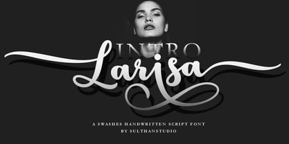 Larisa script Font Poster 1
