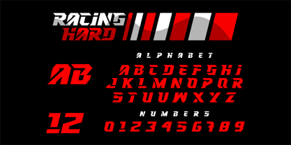 Racing Hard Font Poster 2
