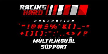 Racing Hard Font Poster 3