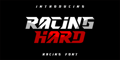 Racing Hard Font Poster 1