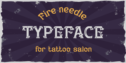 Fire Needle Font Poster 1