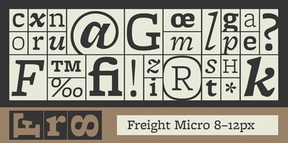 Freight Micro Pro Font Poster 1