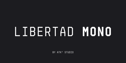 Libertad Mono Font Poster 1