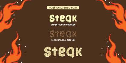Steak Muroh Font Poster 7