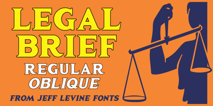 Legal Brief JNL Font Poster 1