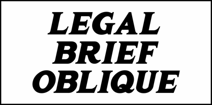 Legal Brief JNL Font Poster 4