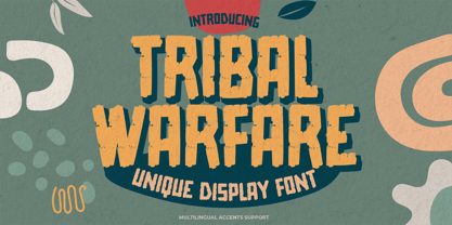Tribal Warfare Font Poster 1