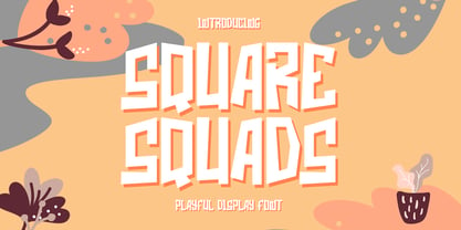 Square Squads Font Poster 1
