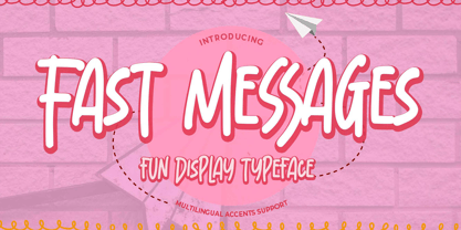 Fast Messages Font Poster 1