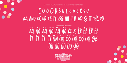 Fast Messages Font Poster 7