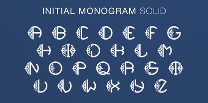 Monogramme initial Police Poster 2