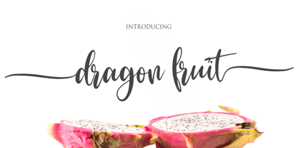 Dragon Fruit Font Poster 1