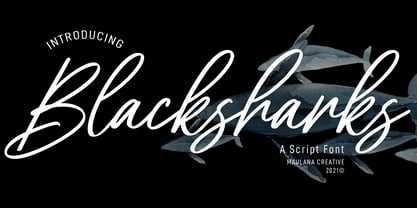 Blacksharks Font Poster 1