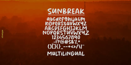 Sunbreak Font Poster 5
