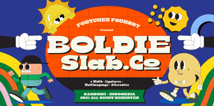 Fd Boldie Slab Font Poster 1