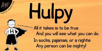 Hulpy Font Poster 2