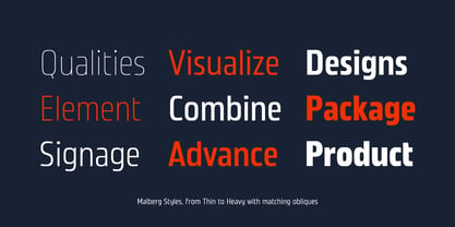 Malberg Font Poster 4