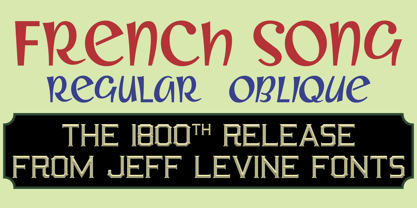French Song JNL Font Poster 1
