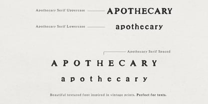 Apothicaire Serif Police Poster 5