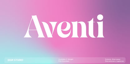 Aventi Font Poster 1