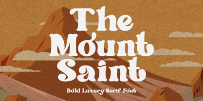The Mount Saint Font Poster 1