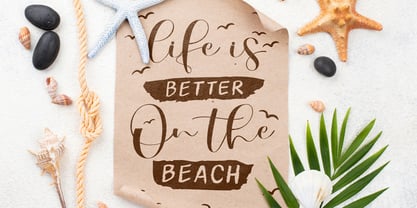 Beach Loves Font Poster 8