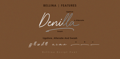 Bellina Font Poster 5