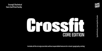 Crossfit Core Font Poster 8