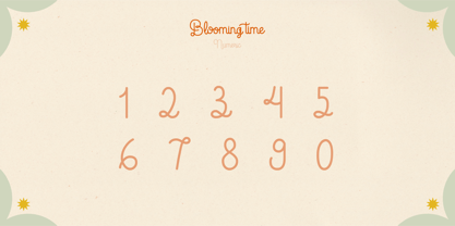 Blooming Time Font Poster 4
