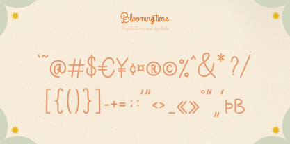 Blooming Time Font Poster 5
