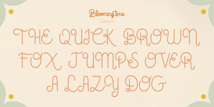 Blooming Time Font Poster 2