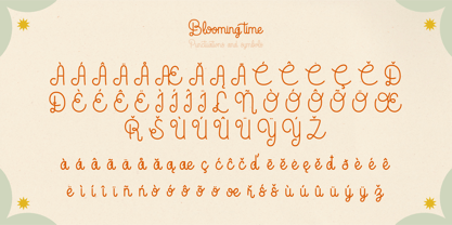 Blooming Time Font Poster 6