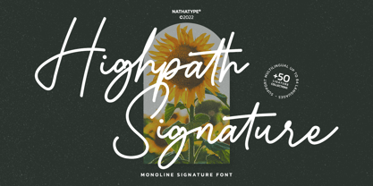 Highpath Signature Font Poster 1