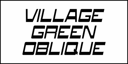Village Green JNL Font Poster 4