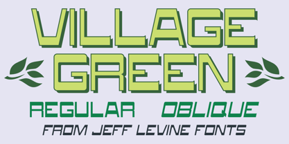 Village Green JNL Font Poster 1