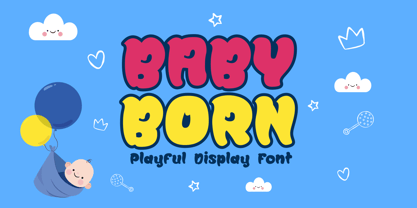 Baby Born Font Poster 1