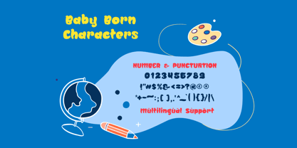 Baby Born Font Poster 4